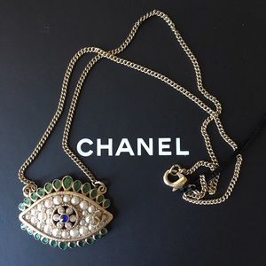 CHANEL Rare Evil Eye Necklace